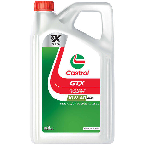 Castrol Castrol Motorolie GTX 10W-40 A3/B4 5-liter