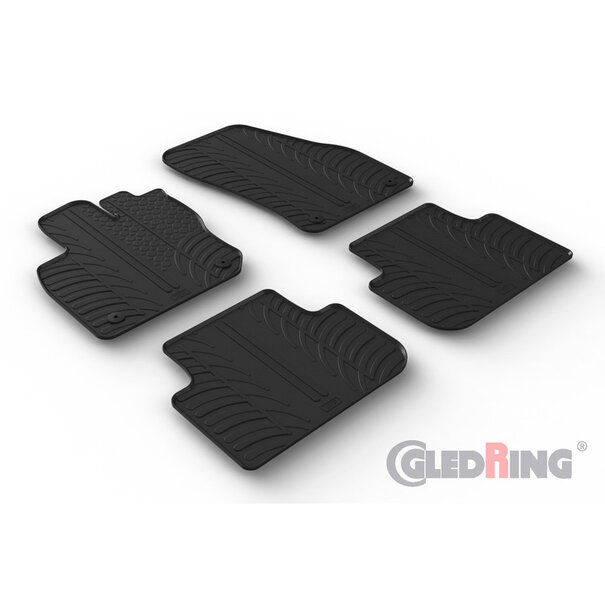 Gledring Gledring Rubbermatten Volkswagen Tiguan III (CT1) 2024- (T profiel 4-delig + montageclips)