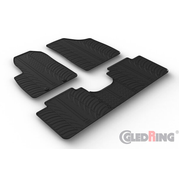 Gledring Gledring Rubbermatten Forthing T5 Evo 2021- (T profiel 5-delig + montageclips)