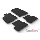 Gledring Rubbermatten Peugeot 3008 III Hybrid & Plug-in-Hybrid 2024- (T profiel 4-delig + montageclips)