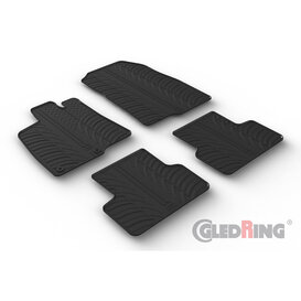 Gledring Rubbermatten passend voor Peugeot 3008 III Hybrid & Plug-in-Hybrid 2024- (T profiel 4-delig + montageclips)