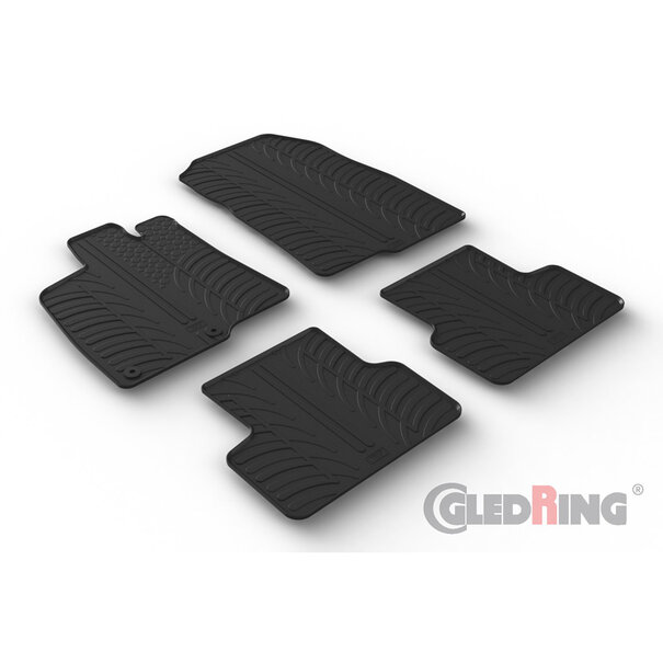 Gledring Gledring Rubbermatten Peugeot 3008 III Hybrid & Plug-in-Hybrid 2024- (T profiel 4-delig + montageclips)