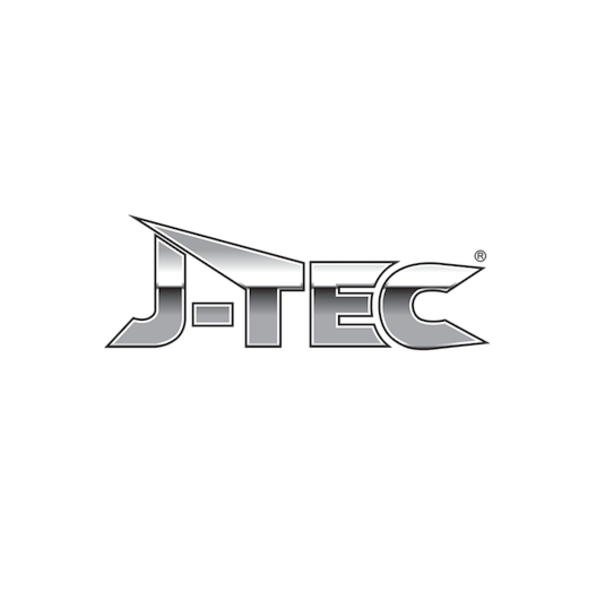 J-Tec 4-Delige J-Tec Wieldoppenset Tecna 14-inch chroom/zwart