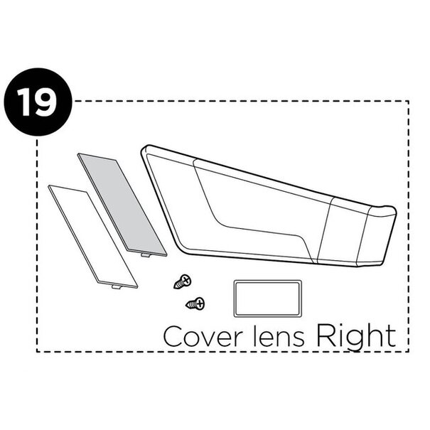 Thule Thule 54404 lampglas R Easyfold - Rechts