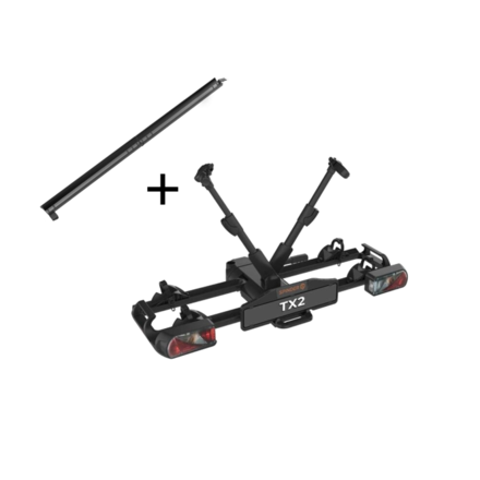Spinder TX2 fietsendrager 2026 Incl. Oprijgoot  - 2 fietsen - Kantelbaar - 17 kg