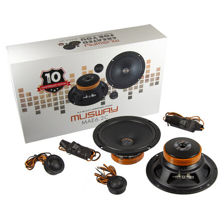 MusWay MAE6.2C -  Luidspreker set 16,5 cm -  2-Weg compo -  Jubileum editie