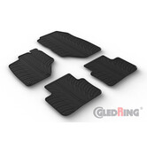 Gledring Rubbermatten Peugeot 5008 III Hybrid/PHEV 2024- (T profiel 4-delig + montageclips)