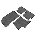 CIKCAR Rubber matten Jeep Avenger (Hybrid) 2023- & Fiat 600 (Hybrid) 2023- & Alfa Romeo Junior (Hybrid) 2024- (4-delig + montagesysteem)
