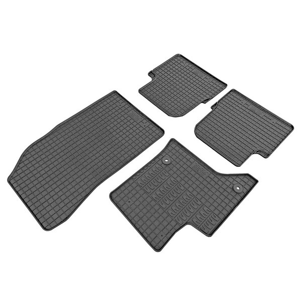 CIKCAR Rubber matten Jeep Avenger (Hybrid) 2023- & Fiat 600 (Hybrid) 2023- & Alfa Romeo Junior (Hybrid) 2024- (4-delig + montagesysteem)