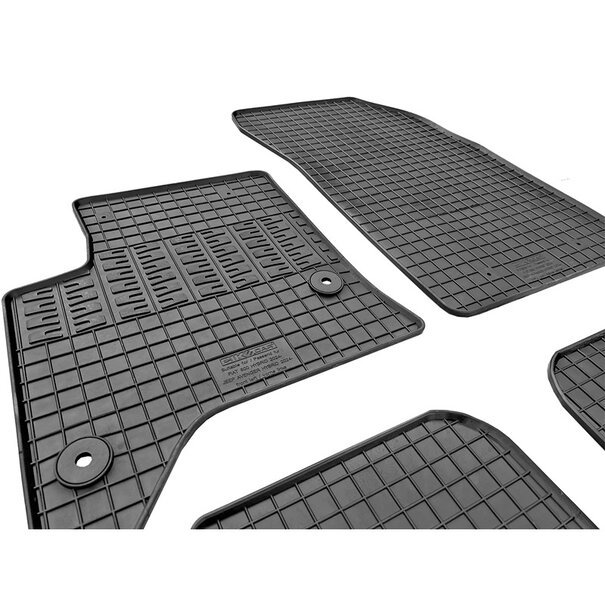CIKCAR Rubber matten Jeep Avenger (Hybrid) 2023- & Fiat 600 (Hybrid) 2023- & Alfa Romeo Junior (Hybrid) 2024- (4-delig + montagesysteem)