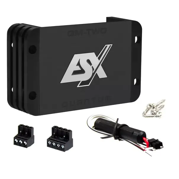 ESX ESX QM-TWOv3 - 2-Kanaals klasse D mini digitale versterker -  300 Watt RMS