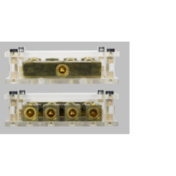 ESX ESX DFD3/4G (set) - 2-Delige set Maxi-ANL zekeringhouder en massa verdeler