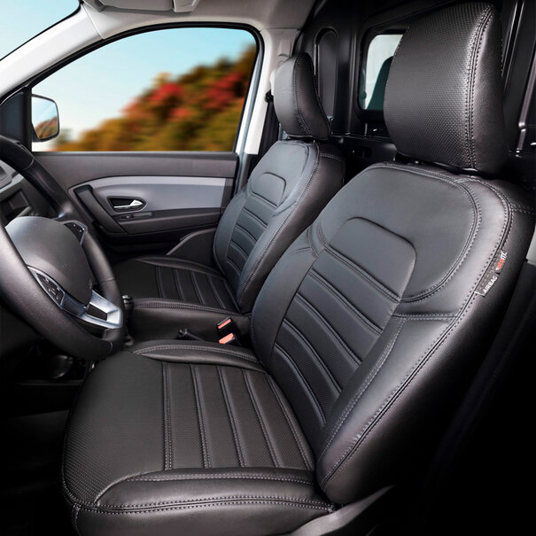 otoM otoM New York Design Kunstleder Stoelhoezenset 1+1 passend voor Ford Transit Custom 2023-