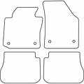 AutoStyle AutoStyle Automatten passend voor Volkswagen Caddy Combi/Variant 5-Personen 2004-2015 (voor + achter)
