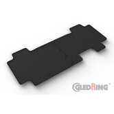Gledring Rubbermatten passend voor Citroën Spacetourer 2016- / Fiat Scudo 2022- / Opel Zafira Life 2019- / Peugeot Traveller 2016- / Toyota Proace Verso 2016- (2de zitrij) (G profiel 2-delig + montageclips)