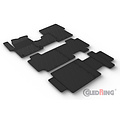 Gledring Gledring Rubbermatten passend voor Citroën Spacetourer 2016- / Fiat Scudo 2022- / Opel Zafira Life 2019- / Peugeot Traveller 2016- / Toyota Proace Verso 2016- (2de zitrij) (G profiel 2-delig + montageclips)