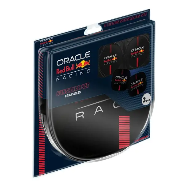 Red Bull Racing Red Bull Oracle Set Universele zonneschermen - 3 stuks - Zwart / Rood