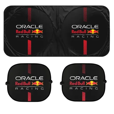 Red Bull Oracle Set Universele zonneschermen - 3 stuks - Zwart / Rood