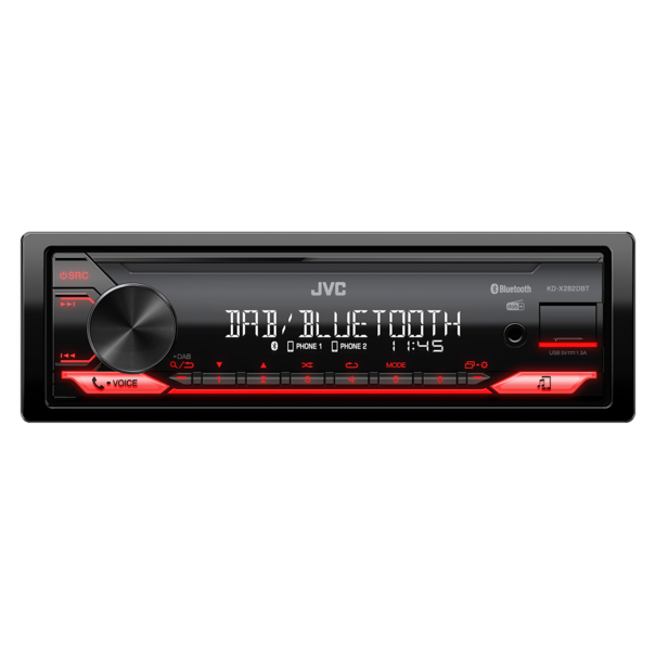 JVC JVC KD-X282DBT - Mechless autoradio - Variabele toetsverlichting -  AUX,  USB,  BT , DAB+