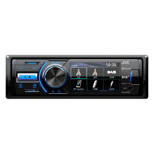 JVC JVC KD-X561DBT - Mechless autoradio - 3 inch touchscreen -  Blauwe toetsverlichting -  AUX,  USB,  BT,  DAB+