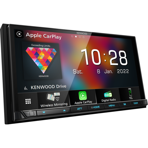 Kenwood Kenwood DMX8021DAB CAMPER - 7"  touchscreen -   Sygic Camper Software -  3 jaar gratis kaartupdates -  2-DIN navigatie