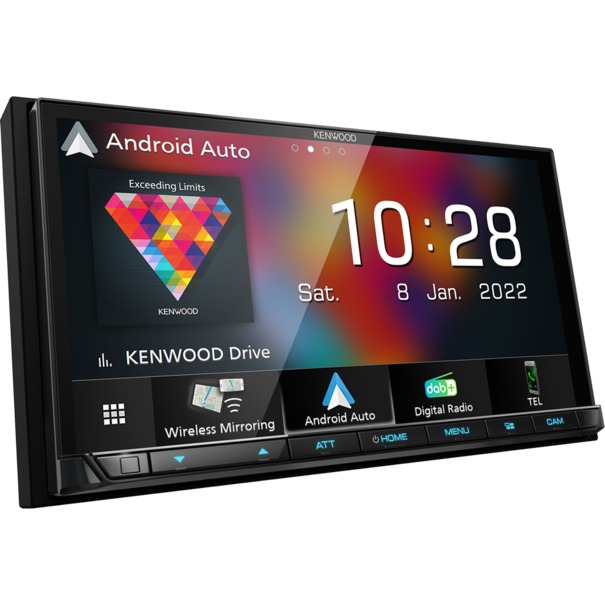 Kenwood Kenwood DMX8021DAB CAMPER - 7"  touchscreen -   Sygic Camper Software -  3 jaar gratis kaartupdates -  2-DIN navigatie