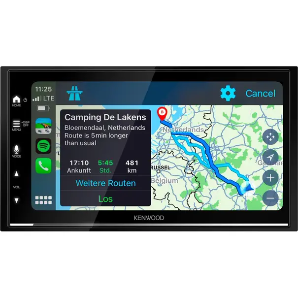 Kenwood Kenwood DMX7722DAB CAMPER - 2 DIN multimediasysteem - 6.8" touchscreen - Bluetooth wireless -  Android Auto & Apple Carplay