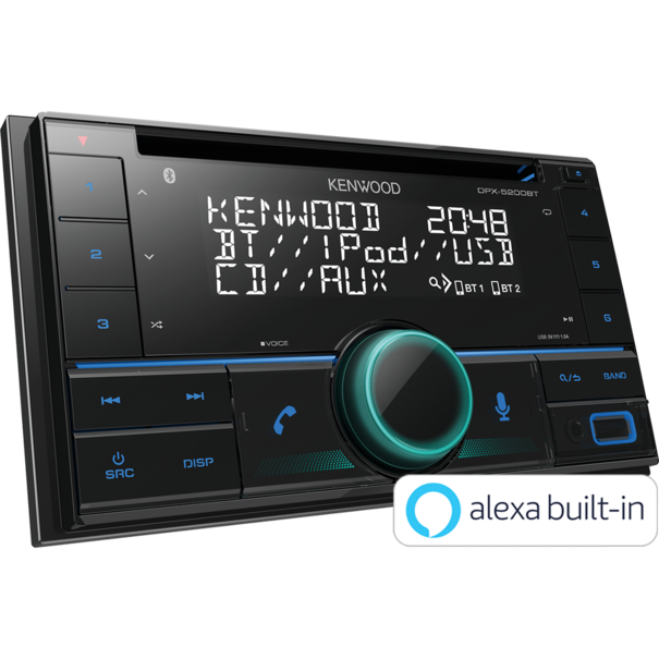 Kenwood Kenwood DPX-5200BT - 2 Din autoradio - Variabele toetsverlichting - AUX,  USB, BT,  FM -  CD speler