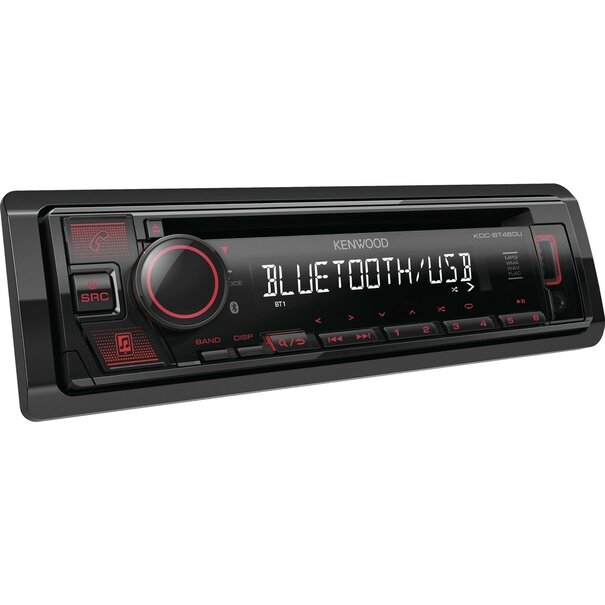 Kenwood Kenwood KDC-BT460U - Autoradio 1 din - AUX, USB, BT, FM -   CD speler