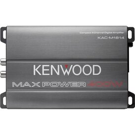 Kenwood KAC-M1814 - 4 Kanaals compacte versterker - Klasse D -  Belastingscapaciteit 4Ω