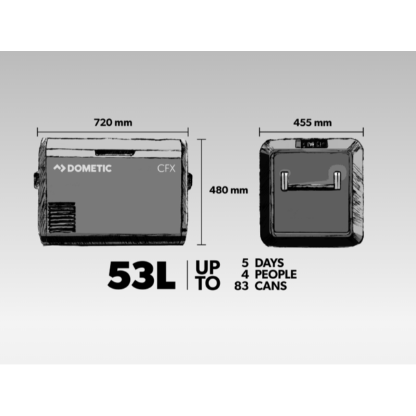 Dometic Dometic CFX3 55IM - Draagbare compressorkoelbox met ijsmaker - 53 Liter