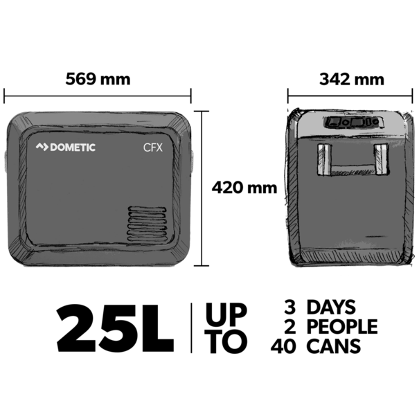 Dometic Dometic CFX3 25 - Mobiele compressor koelbox - 25 Liter
