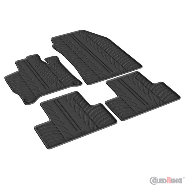 Gledring Gledring Rubbermatten Opel Astra L HB 5-deurs MHEV 2024- & Peugeot 308 III HB 5-deurs MHEV 2024- (T profiel 4-delig)