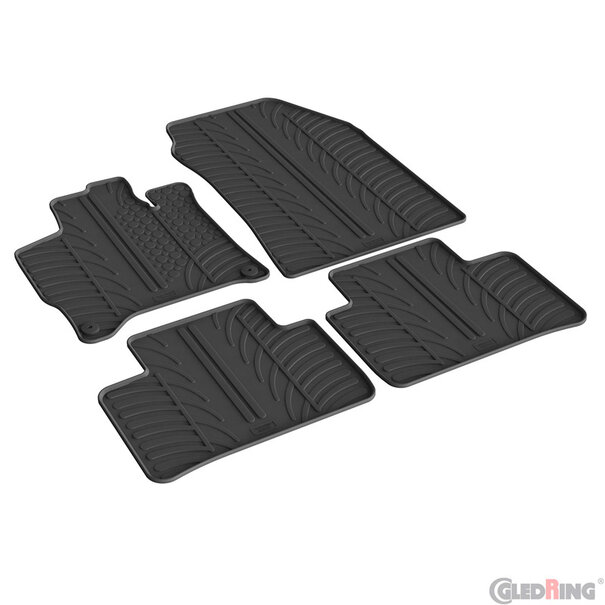 Gledring Gledring Rubbermatten Opel Astra L Sports Tourer MHEV 2024- & Peugeot 308 III SW MHEV 2024- (T profiel 4-delig)