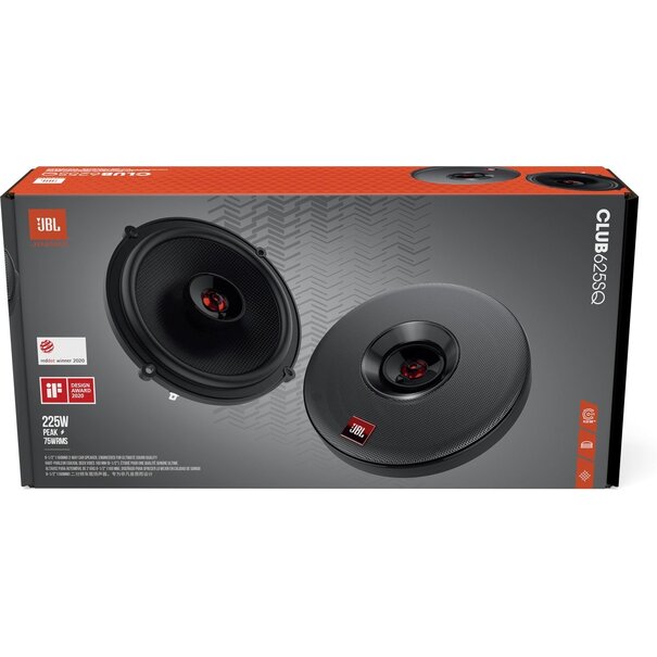 JBL JBL Club 625SQ - Autospeakers - 16,5 cm - 2-weg Coaxiaal - 225Watt