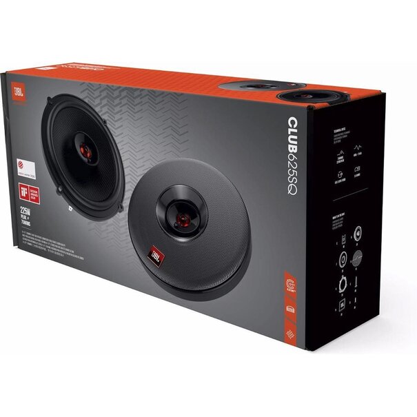 JBL JBL Club 625SQ - Autospeakers - 16,5 cm - 2-weg Coaxiaal - 225Watt