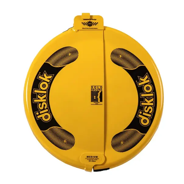Disklok Disklok stuurslot Gold Edition - Maat Medium - 39-44cm - Geel - SCM-klasse MP-03