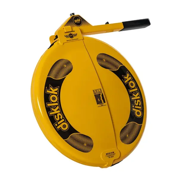 Disklok Disklok stuurslot Gold Edition - Maat Medium - 39-44cm - Geel - SCM-klasse MP-03