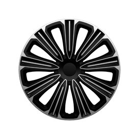 4-Delige J-Tec Wieldoppenset Rosso 16-inch zilver/zwart