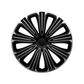 4-Delige J-Tec Wieldoppenset Rosso  - 14-inch - Zilver / Zwart