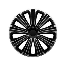 4-Delige J-Tec Wieldoppenset Rosso 14-inch zilver/zwart