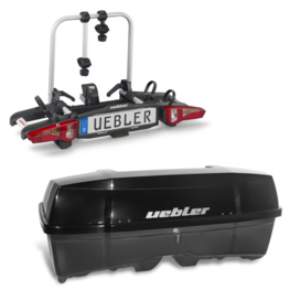 Uebler i21 Fietsendrager 2 fietsen + Bagagebox 300 Liter - Complete set