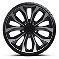 AutoStyle AutoStyle 4-Delige Wieldoppenset Hornet Pro 16-inch zilver/zwart