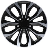 AutoStyle  Wieldoppenset Hornet Pro - 14 Inch - Zilver/Zwart - 4 Delig