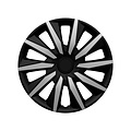 AutoStyle AutoStyle 4-Delige Wieldoppenset Decente - 14-inch - Zilver / Zwart