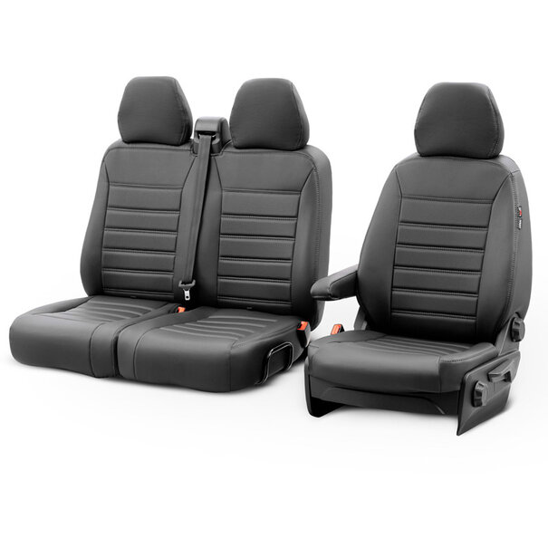 otoM otoM New York Design Kunstleder Stoelhoezenset 2+1 passend voor Renault Master IV 2024- (armsteun aan bestuurdersstoel & split in zitvlak/rug bank)