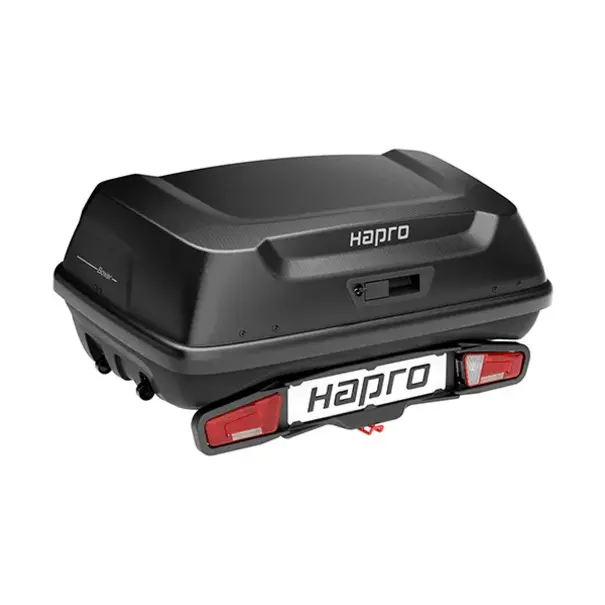 Hapro Hapro Boxer M+ Platform - Trekhaakkoffer -  340 Liter - Zwart