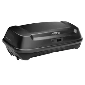 Hapro Boxer | trekhaakkoffer| Large 420 liter | Hexagon Black