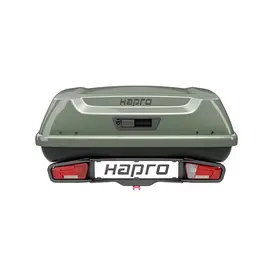 Hapro Boxer L + Platform - Trekhaakkoffer -  420 Liter - Groen