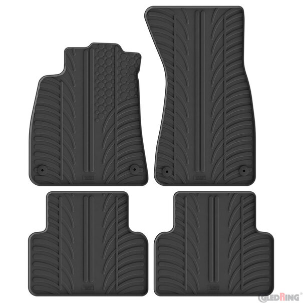 Gledring Gledring Rubbermatten - Audi A5 (FU) Sedan/Avant 2024- (T profiel 4-delig)